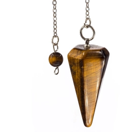 Pendule conique en pierre Oeil de tigre