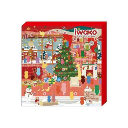 Calendrier de l'avent gommes noël IWAKO
