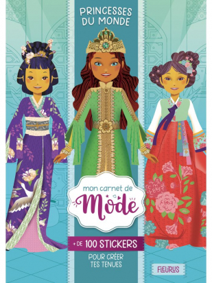 Mon carnet de mode - Princesses du monde Fleurus