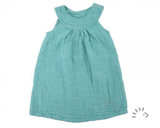Robe peppermint en gaze de coton BIO Iobio
