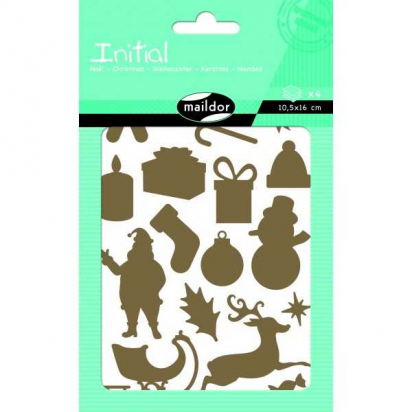 Stickers - Initial - Noël - Maildor