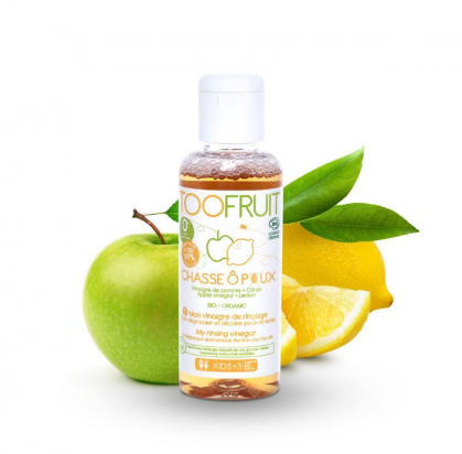 Vinaigre de rinçage anti-poux Chasse ô poux Bio Toofruit