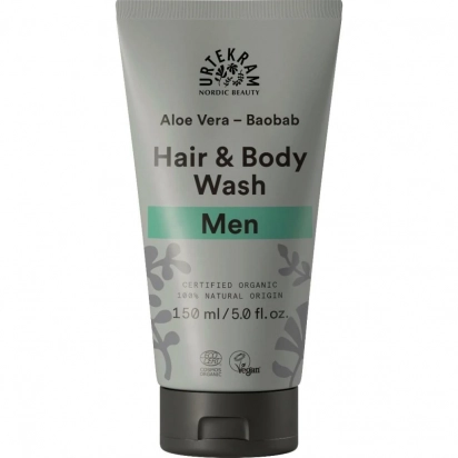 Gel douche cheveux et corps Men Urtekram