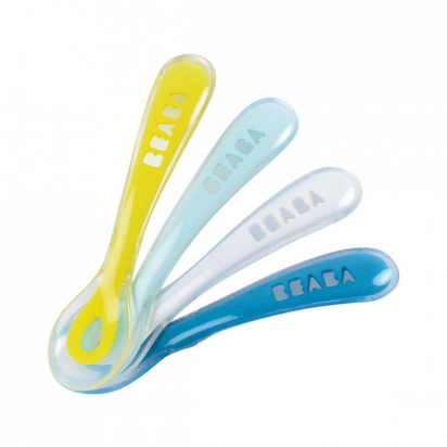 Lot de 4 cuillères 2ème âge Beaba