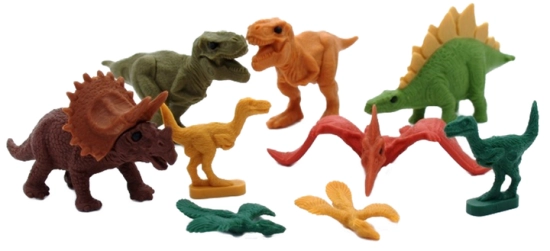 Set de gommes Dinosaures Iwako