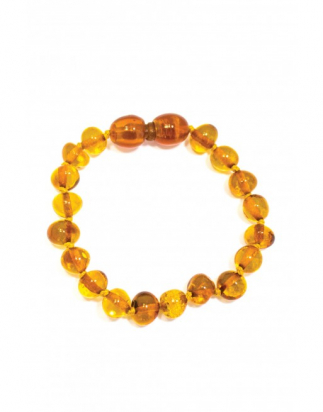 Bracelet d'ambre bébé/enfant Miel