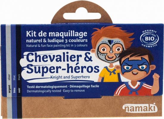 Maquillage Kit 3 couleurs Chevalier et super héros - Namaki