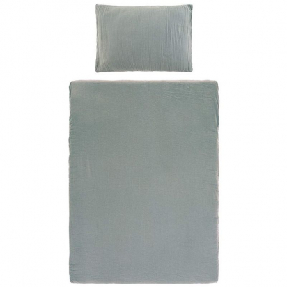 Housse de couette Gaze de coton 100X140cm Green Lassig