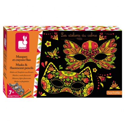 Kit créatif - masques et crayons fluo Janod