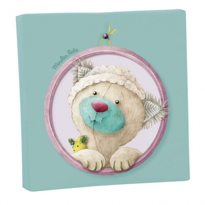 Cadre en toile minoucha - Les pachats - Moulin Roty