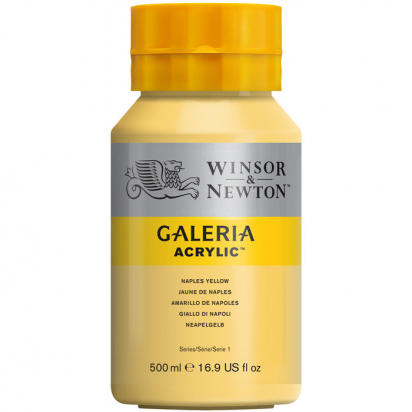 Peinture acrylique Galeria 500 ml Nuance de jaune de cadmium pâle Winsor et Newton