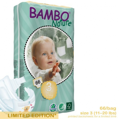 Couches jetables Bambo Nature - Grand paquet - Midi