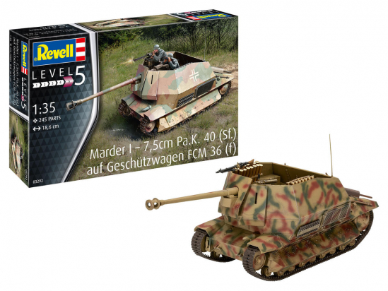 Marder I - 7,5cm Pa.K. 40 (Sf.) auf FCM 36(f) Maquette Revell