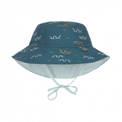 Chapeau anti-UV réversible Serpent de Mer Bleu Lassig