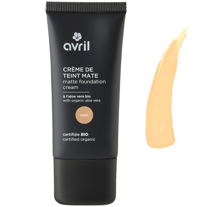 Crème de teint mate Sable 28 ml certifiée bio – Avril