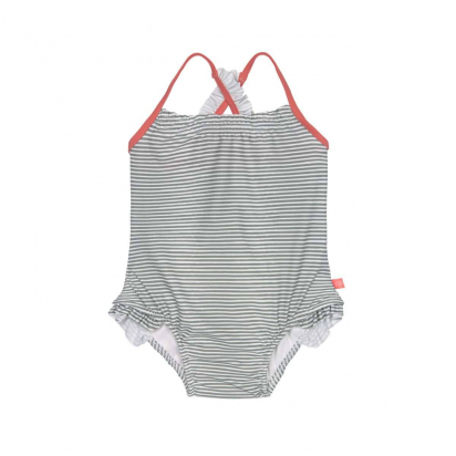 Maillot couche de bain Rayures corail Lassig