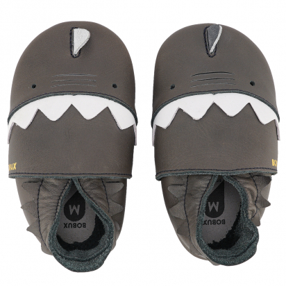 Chaussons en cuir soft soles Requin Bobux