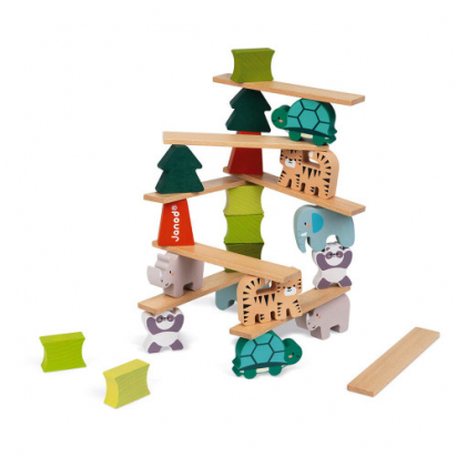 Jeu les animaux equilibristes en bois - partenariat wwf® janod