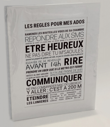 Affiche 'Les règles pour mes ados' TOUT EST DIT