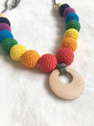 Collier d'allaitement et portage - Rainbow - Adénate