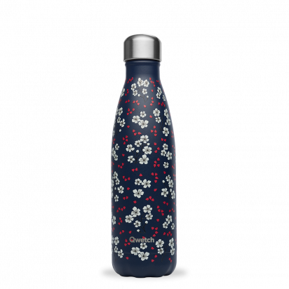 Bouteille Isotherme 500ml Hanami bleu Qwetch
