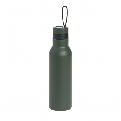 Gourde à double paroi en acier inoxydable 500 ml - BOLD, vert olive foncée Lassig