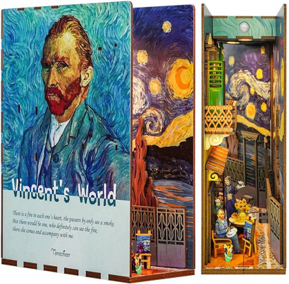 Serre-livres DIY Booknook  Le monde de Vincent Van Gogh Tonecheer