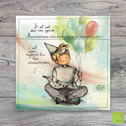 Carte anniversaire Anniversaire d'un être unique
