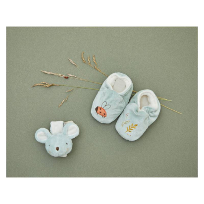 Coffret chaussons et bracelet sonores souris Kaloo