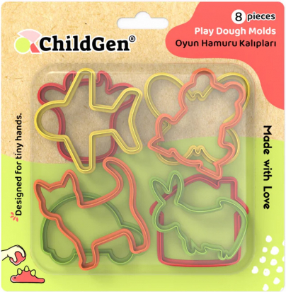 Ensemble de 8 moules pâte à modeler - ChildGen