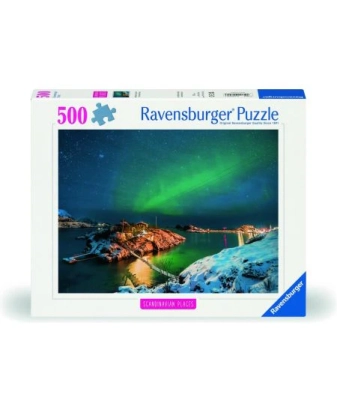 Puzzle 500 pièces Lumières du nord, Tromsø, Norvège Ravensburger