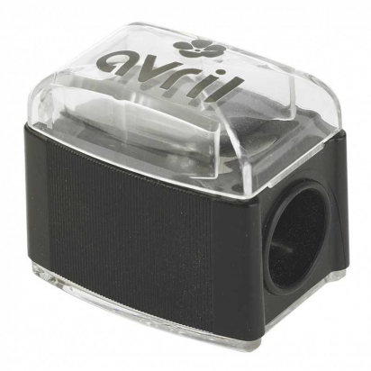 Taille-crayon jumbo avec récupérateur et lamelle nettoyante - Avril