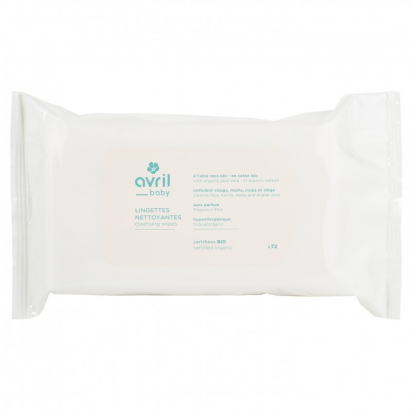 Lingettes nettoyantes BIO bébé Avril