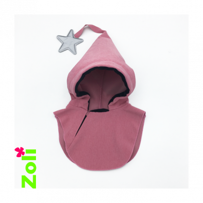 Capuchon cagoule imperméable enfant Zoli - Rose clair