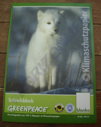 Cahier A6 52 feuilles GREENPEACE