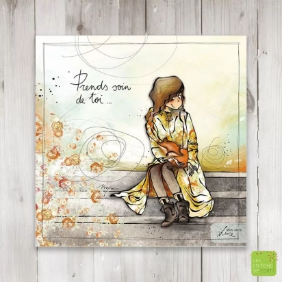 Carte Prends soin de toi Mon amie Luce