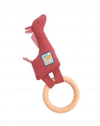 Anneau-hochet en bois Girafe Sous mon baobab Moulin roty