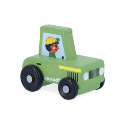 Tracteur en bois - Cross Roads Janod