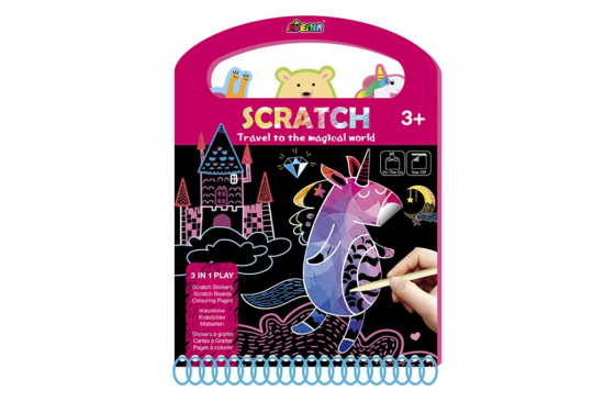 Dessins à gratter de voyage Le monde magique Avenir