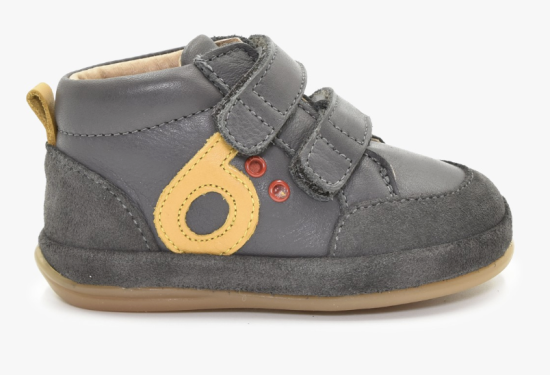 Chaussures logo Premiers pas Anthracite Jaune pointure 19 Benjie