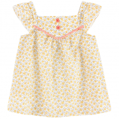 Tunique jaune à fleurs - Miryam - Les Tartempois - Moulin roty