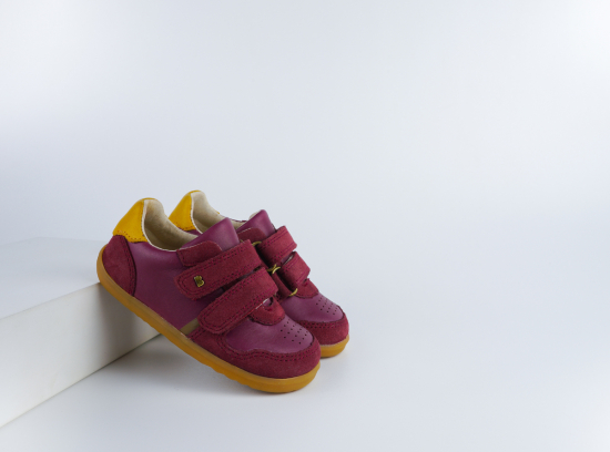 Chaussures Bobux - Step Up - Riley Boysenberry + Chartreuse