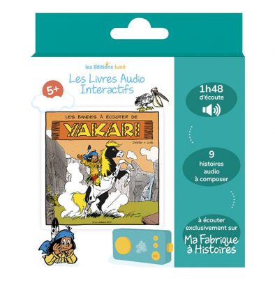 Coffret livre audio Lunii Les bandes à écouter de Yakari pour conteuse Lunii Ma Fabrique à Histoires