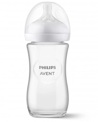 Philips AVENT Biberon en verre Natural Response transparent 240 ml
