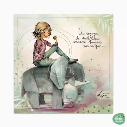 Carte Un voyage de mille lieues Mon amie Luce