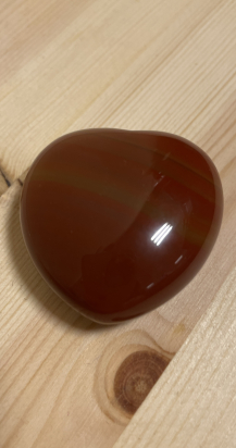 Galet coeur 40 mm Cornaline