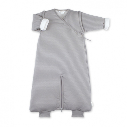 Magic Bag 4-12 m ois. Gigoteuse rayure gris ecru pady twin jersey TOG 2 Bemini