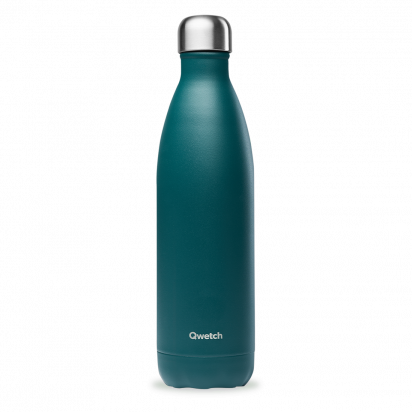 Bouteille Isotherme - 750ml - Mat vert émeraude  - Qwetch