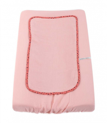 Housse Matelas à Langer Rose Les Jolis Trop Beaux Moulin Roty