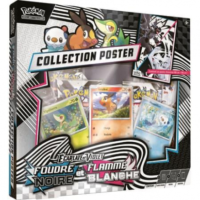 POKEMON - EV 10.5 Coffret Poster Flamme Blanche et Foudre Noir - FR